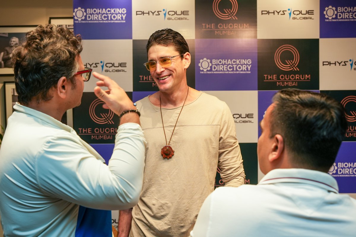 Exploring the benefits and ethos behind Biohacking through a thought provoking discussion with Kris Gethin (Celebrity Coach &amp; Biohacker) and Ben Greenfield (Coach, Author &amp; Biohacker) at The Q Mumbai.

Watch the full conversation on bit.ly/42FgKkV.