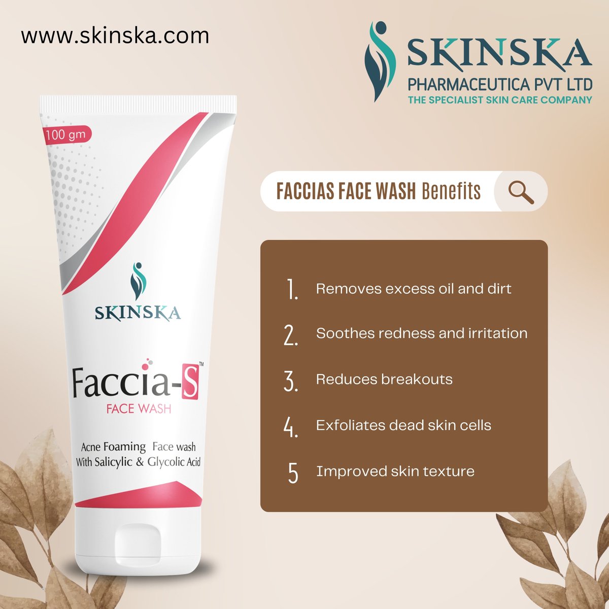 skinskapharma's tweet photo. ❤️✨Faccia-S Anti -Acne Face Wash With Salicylic Acid And Glycolic Acid To Prevent Acne Breakouts
Shop here: https://t.co/ejBuq0ywvu
#facewash #acnefacewash #bestfacewash #allskintypes #faccias #skinska #skincare #acneskincare #acne #acnefree #acnesolutions #antiacnefacewash https://t.co/vt7ZejLdQR
