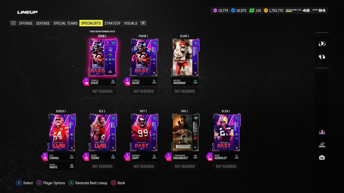 Team Update 2/15/24

70/70 Superbowl😮‍💨
#Madden24 #mut #maddenultimateteam #ea #eamadden #easports #themeteam