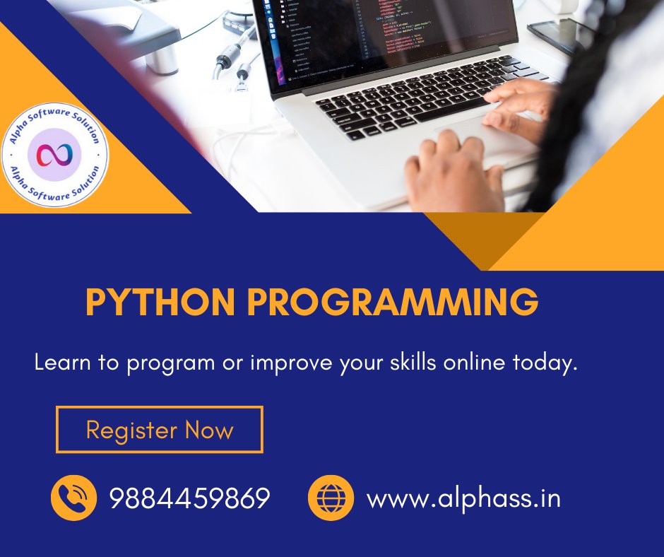 Excited to announce that I am now offering Python programming courses! Whether you're a beginner or looking to enhance your skills, register now to start learning.
#python
#programming
#learningprograms #internshipstudent #thanjavur
#pythoncourse #pythonprogrammingcourse
