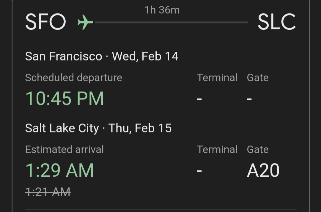 The Warriors' loss to the Clippers ended at 9:48 local time, so they'll probably be running late. We'll see how late, and if any players don't make the trip or otherwise skip tomorrow's B2B.

Warriors-Jazz at 7 tomorrow, or just over 20 hours from now.