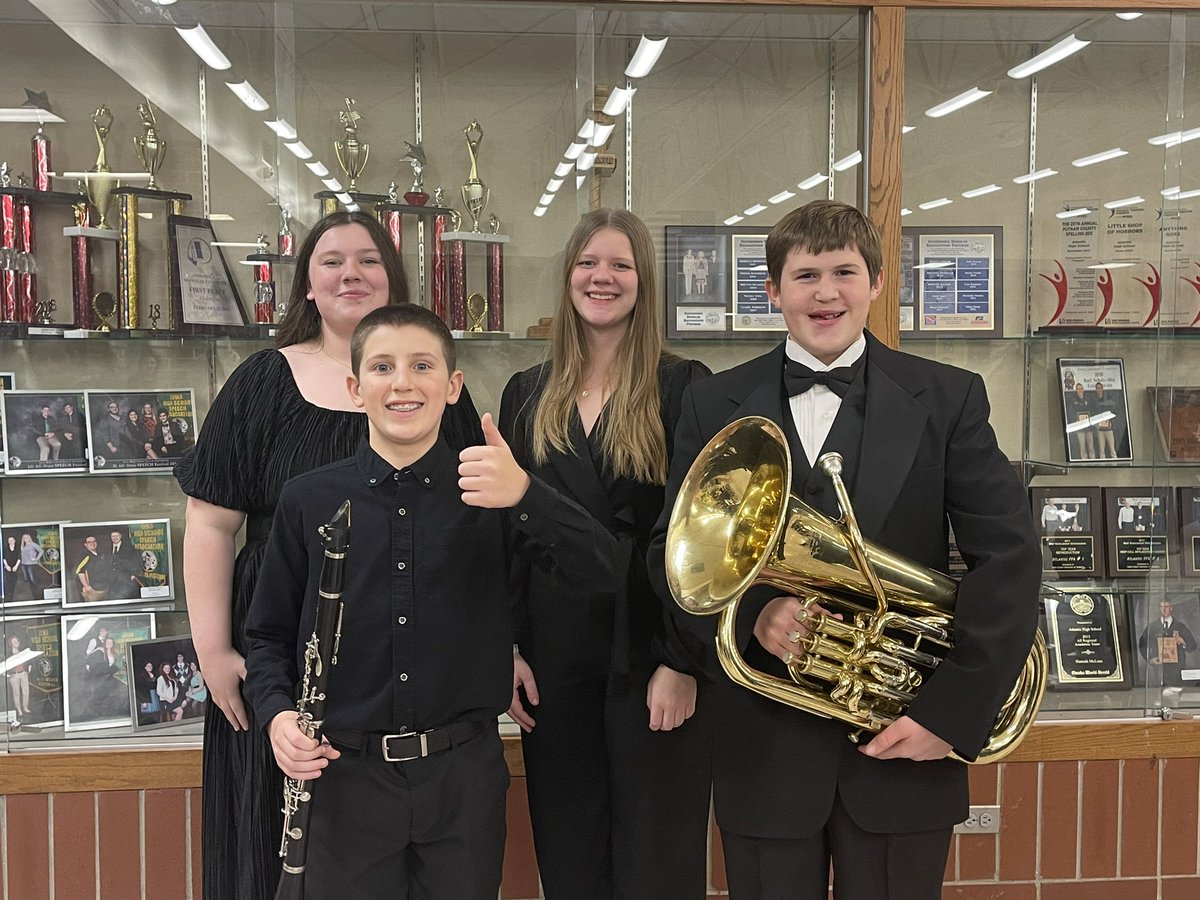 ATLTrojanGuard's tweet photo. Atlantic students representing at the SWIBA Honor band concert tonight. https://t.co/33IaQQEV39