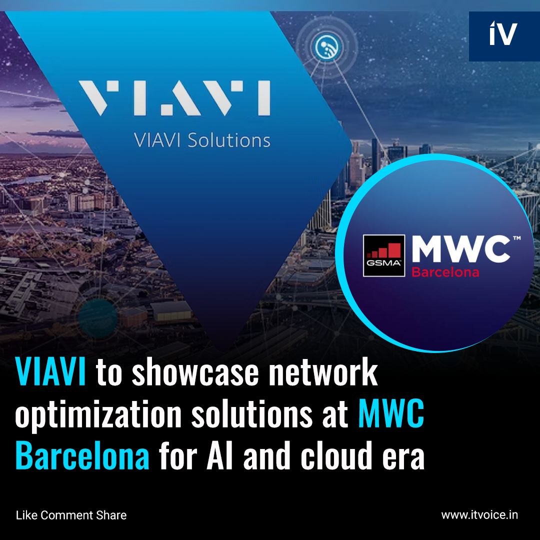 itvoice's tweet image. Exciting news from VIAVI Solutions at MWC Barcelona! Explore future networking tech! #VIAVISolutions #MWCBarcelona