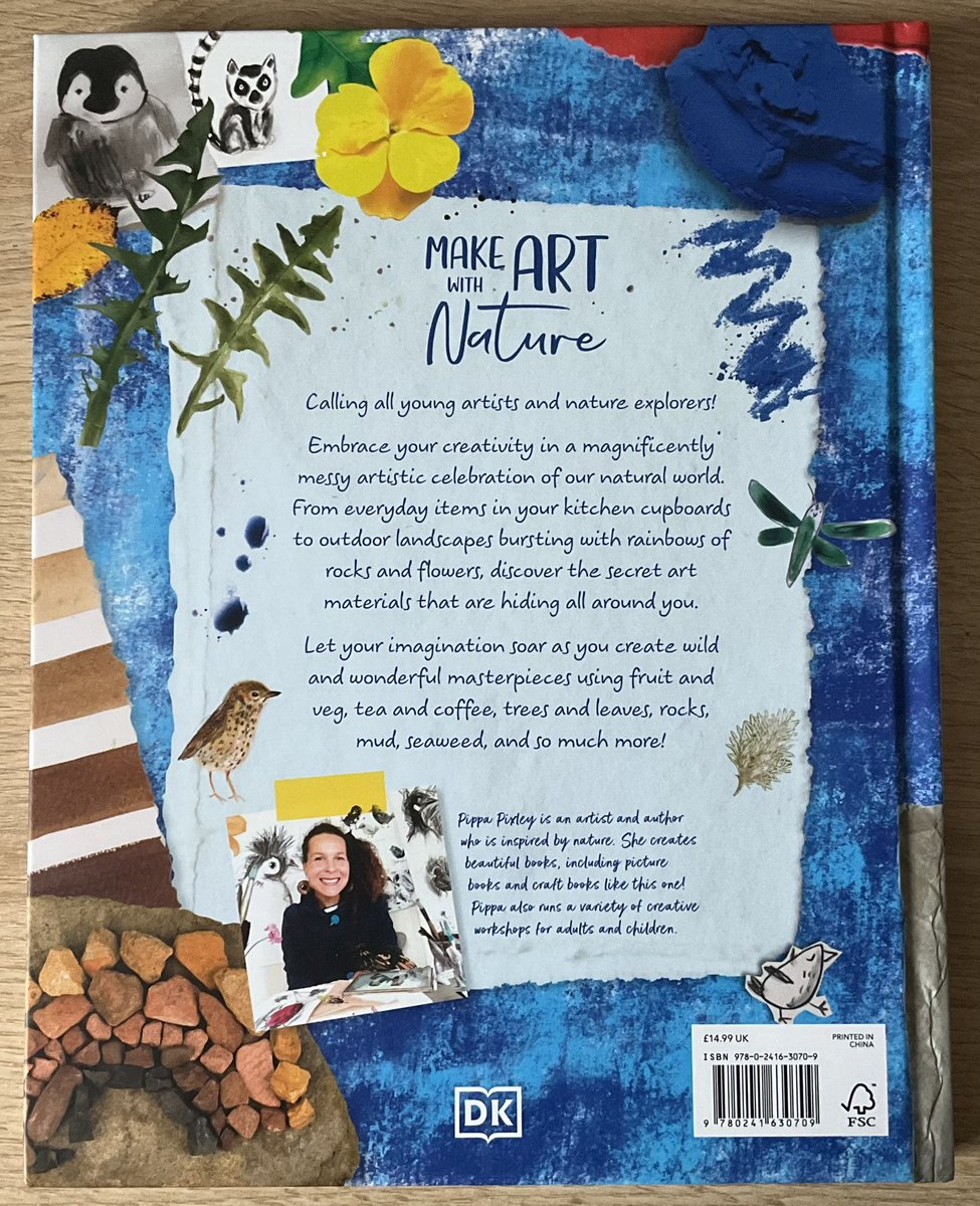 Just look at this stupendous book mail of #MakeArtWithNature #childrensbook by @PippaPixley1 coming from @dkbooks on 7th March (and wouldn’t it make a fantastic gift instead of chocolate? #justsaying!) Huge thanks to Natasha Finn for sending me a copy 📚❤️