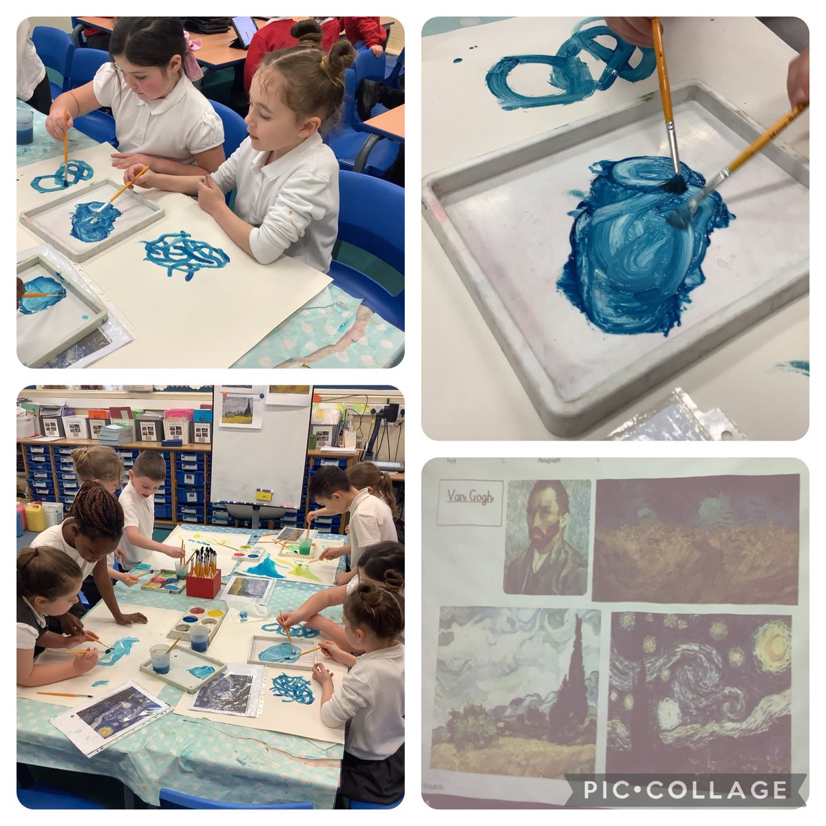 We have experimented with different tools and brush marks to be inventive in our use of colour. @FallaParkSchool @Miss_Carr_Falla @MrsMcMillanFP