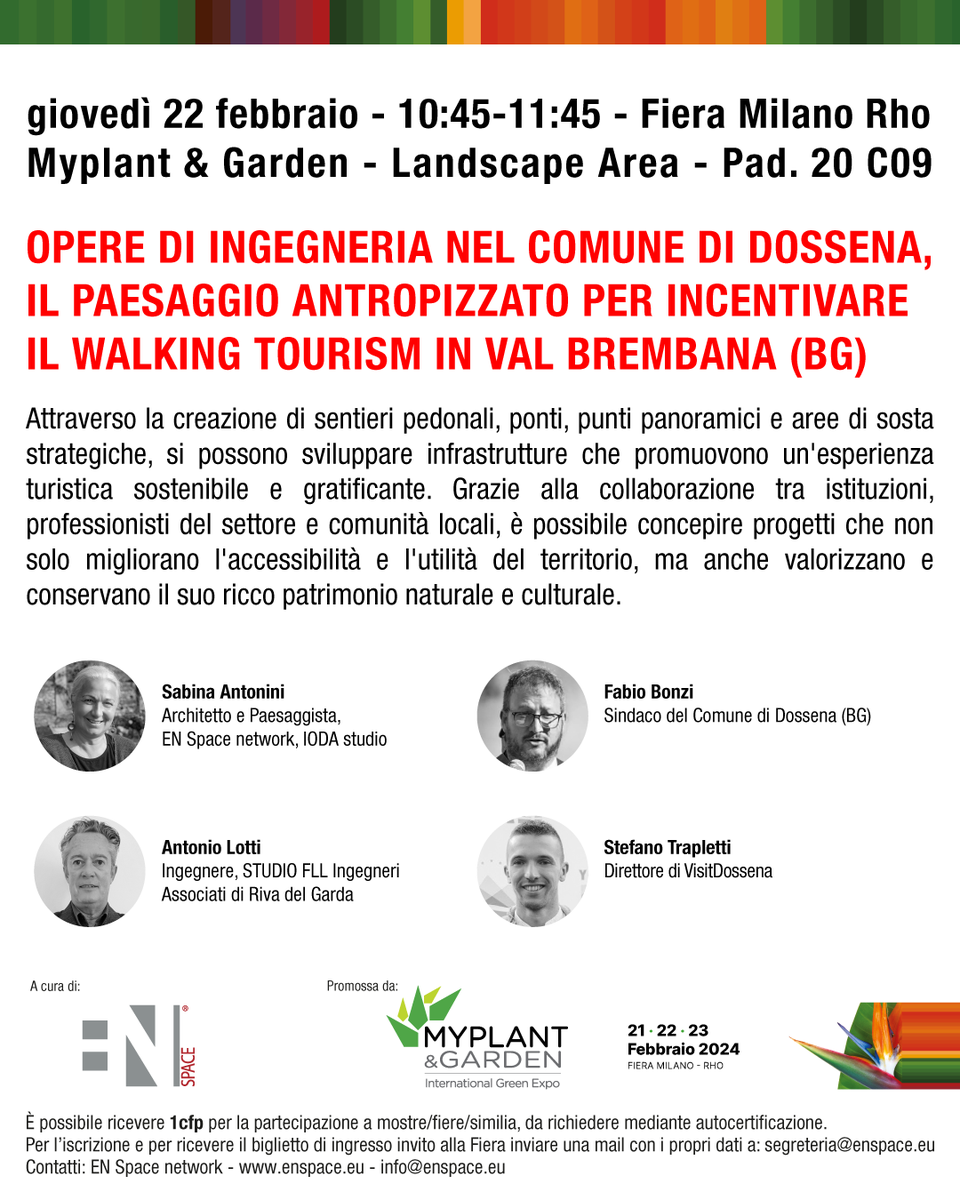 EN_SPACE's tweet photo. OPERE DI INGEGNERIA NEL COMUNE DI DOSSENA, IL PAESAGGIO ANTROPIZZATO PER INCENTIVARE IL WALKING TOURISM IN VAL BREMBANA (BG)
Per info e invito alla Fiera: https://t.co/PdkTqbCipo
#MyPlantGarden #Myplant24 #ENSpace #LandscapeArea #Natura #Edilizia #GreenBuilding #Paesaggio https://t.co/kmAJGWaaKG