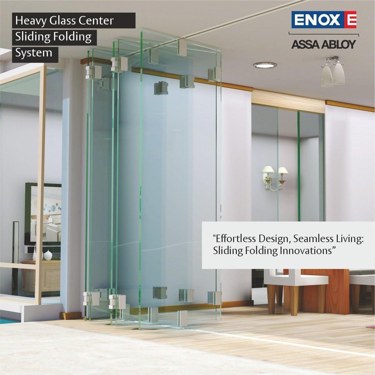 HardwareSamachr's tweet image. From functionality to finesse, the ENOX Heavy Glass Center Sliding Folding System redefines interior design.
#ENOX #SlidingFoldingSystem #HeavyGlass #InteriorDesign #Architecture #GlassDoors #FoldingDoors #SpaceSolutions #HomeImprovement