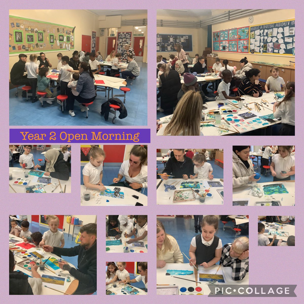 Thank you to all the year 2 parents/carers who attended our open morning. We enjoyed teaching our parents everything we know about colour mixing and using our skills to create our own ‘Van Gogh’ inspired painting. @FallaParkSchool @Miss_Carr_Falla @MrsMcMillanFP