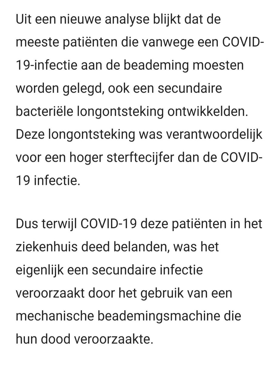 top_politiek's tweet photo. @QQHaseena Ernstig.

Heeft geleid tot #massaslachting in #ziekenhuizen.
Vooral onder ouderen.

#Coronavirus - #Influenza - #longschade en dood door beademing.

#ventilators #covid19

https://t.co/nk9SHDj1rC

draad ⬇️⬆️ https://t.co/tJYuFSPRI0