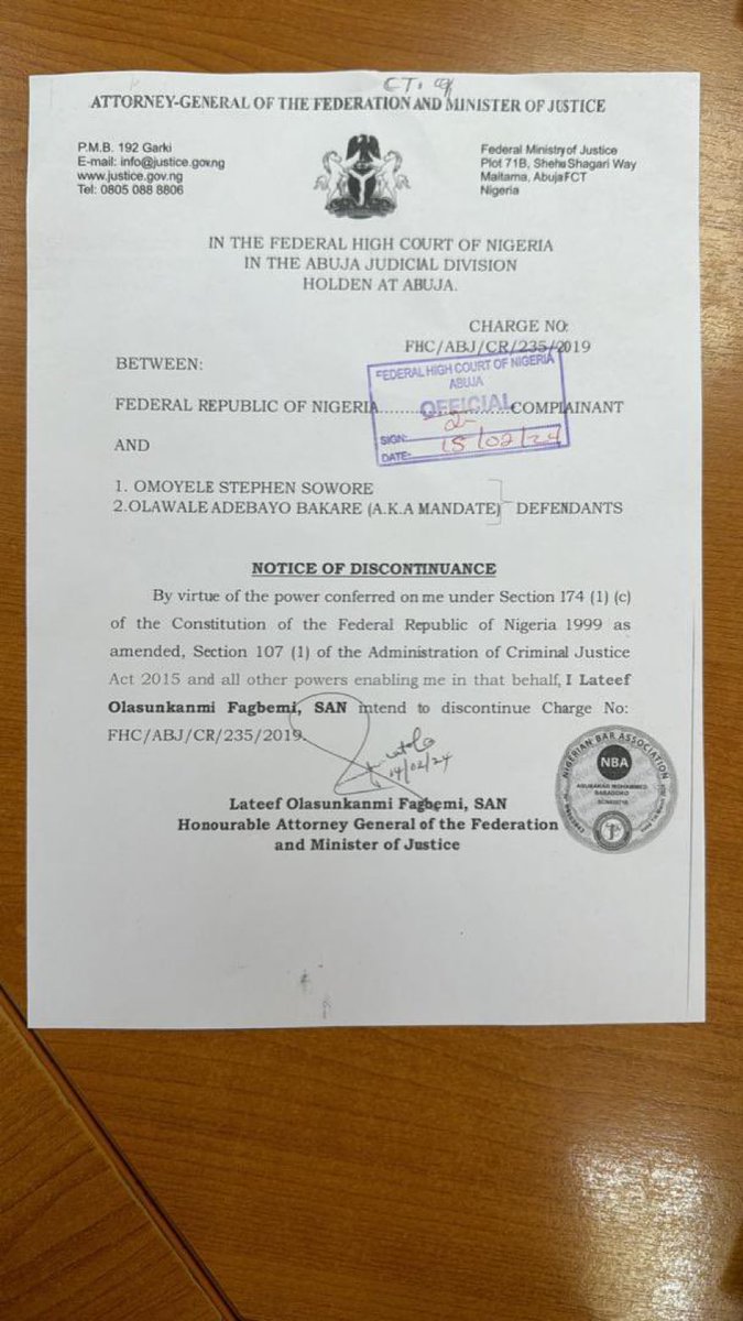 TIBmovement's tweet photo. The Nigerian state never had a case in the first instance. This is yet another victory for all lovers of freedom. #RevolutionNow https://t.co/Isy0Iwbgjd