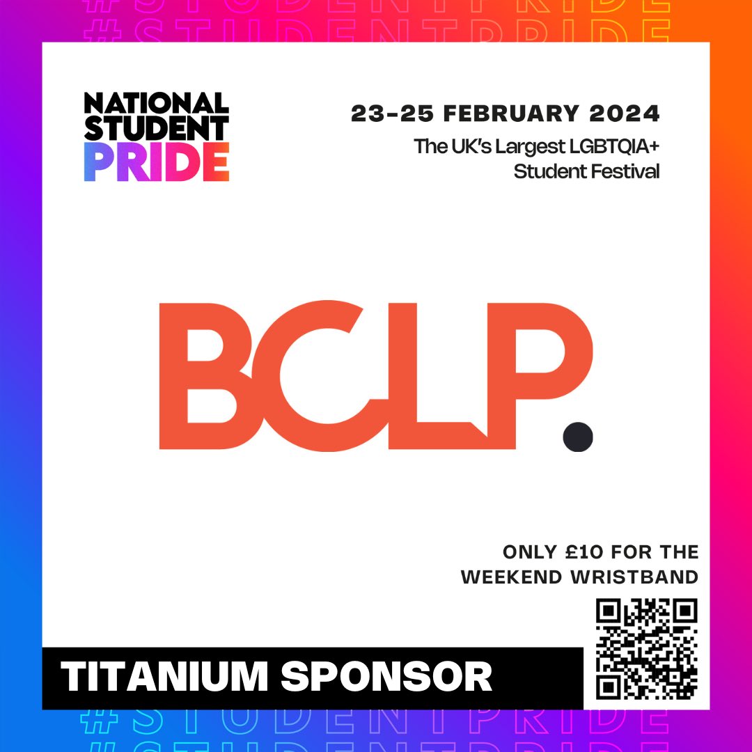 We’re proud to be sponsoring the National Student Pride 2024 careers fair. Come and find us at our stall on 24th February! buytickets.at/nationalstuden…