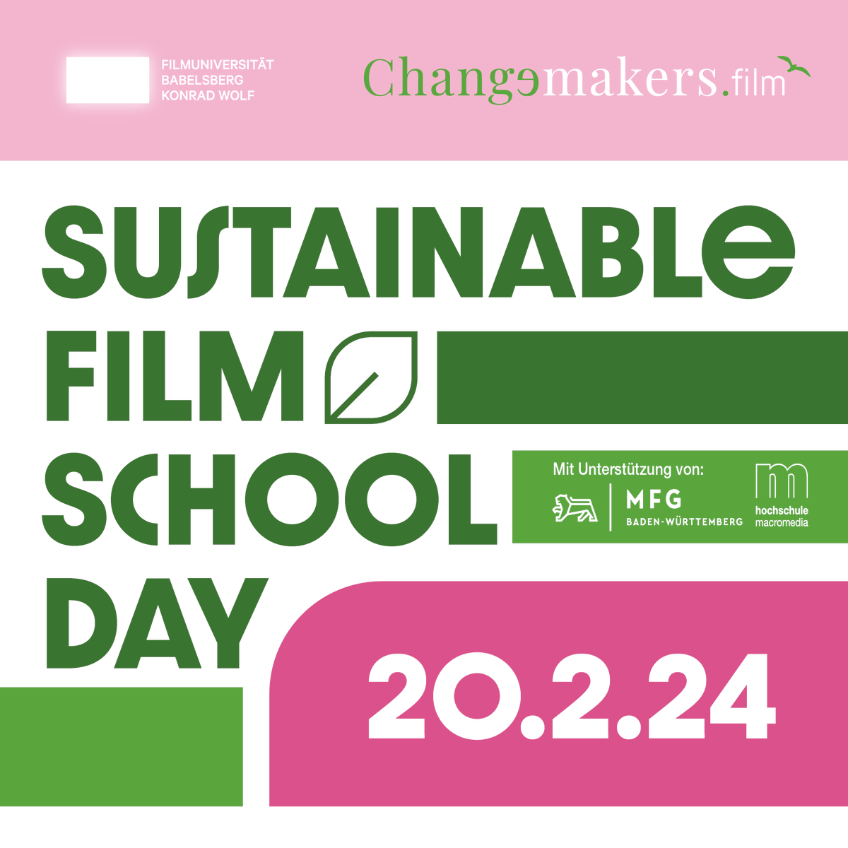 Welche Antworten finden Film- und Medienhochschulen auf die Klimakrise? Gemeinsam mit der Initiative Changemakers.film will die #Filmuni am 20.02. mit deutschen Film- und Medienhochschulen in #Berlin ins Gespräch kommen: ow.ly/ln1G50QAwNX