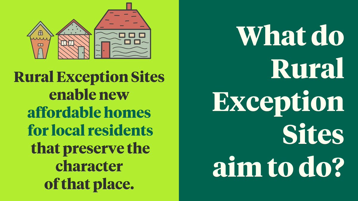 Research published today into the role of #ruralexceptionsites show how they can help us build more affordable homes for rural communities. housing.org.uk/rural-exceptio…