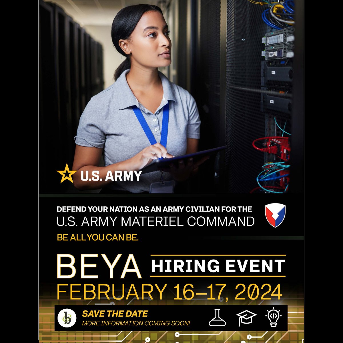 Looking for a job? Become an Army civilian employee working for Installation Management Command in engineering, finance, community planning, energy and other fields. Attend the BEYA Hiring Event, FREE for job seekers. #BeAllYouCanBe #BEYAstem

spr.ly/6019pzLeb