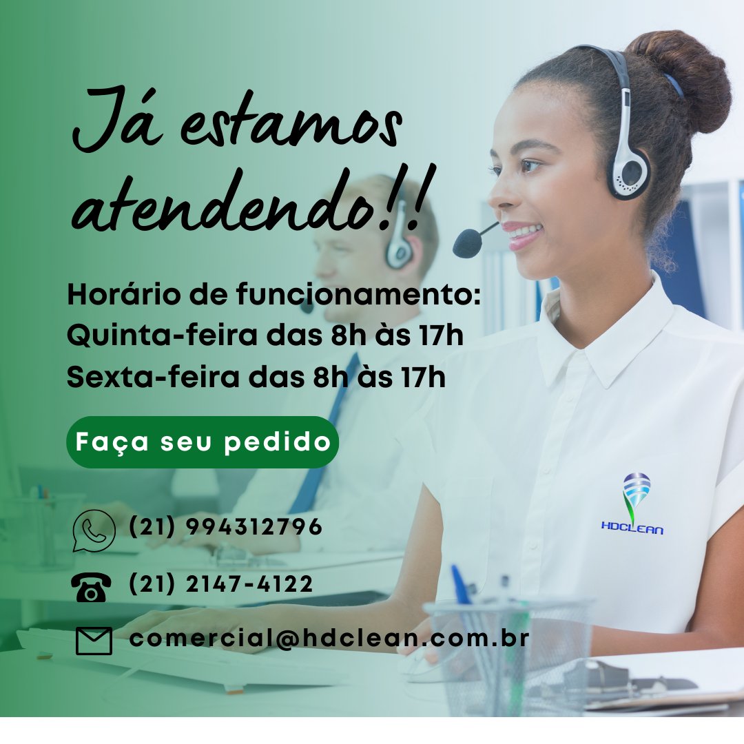 hdcleanrio's tweet photo. Já estamos funcionando!!

Faça seu pedido:
☎️Fale conosco: (21)21474122
📞 WhatsApp: (21) 99431-2796
📧E-mail: Comercial@hdclean.com.br

#bomdia #riodejaneiro #higienização  #façaseupedido #produtodelimpeza #limpezaprofissional #produtoquimico https://t.co/VhJ1qUcYTL