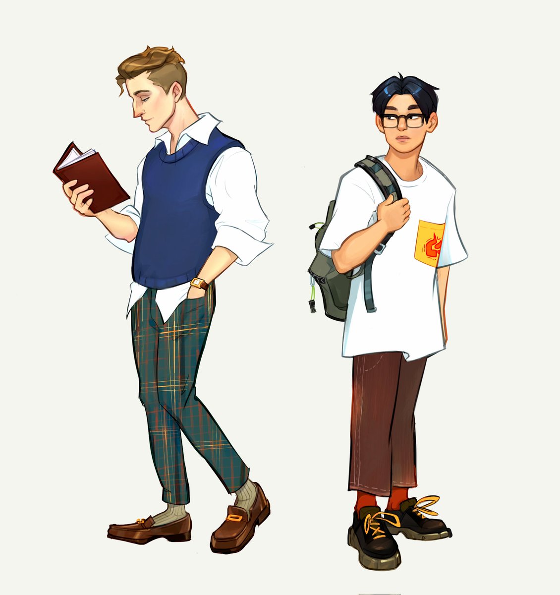 Baishare's tweet photo. Bus stop snaps 3 #digitalart #characterdesign #conceptart #ocart https://t.co/ken8xIBzeE