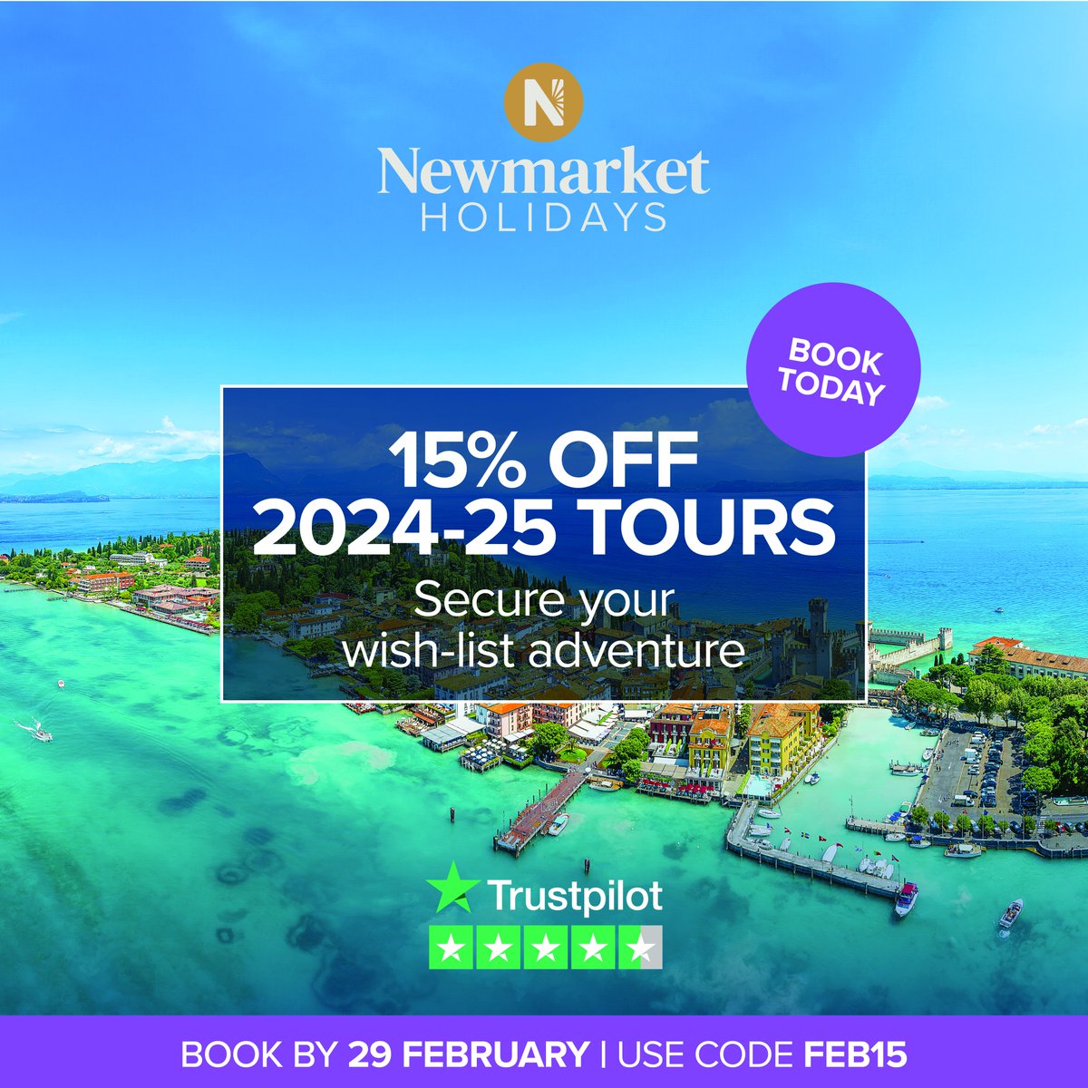 Attention holiday dreamers! We’re currently offering a massive 15% discount across our award-winning 2024-25 touring collection.  

There’s never been a better time to turn your dreams into a reality this year or beyond, so be quick. 🚀 

newmarketholidays.co.uk/offers/discove…