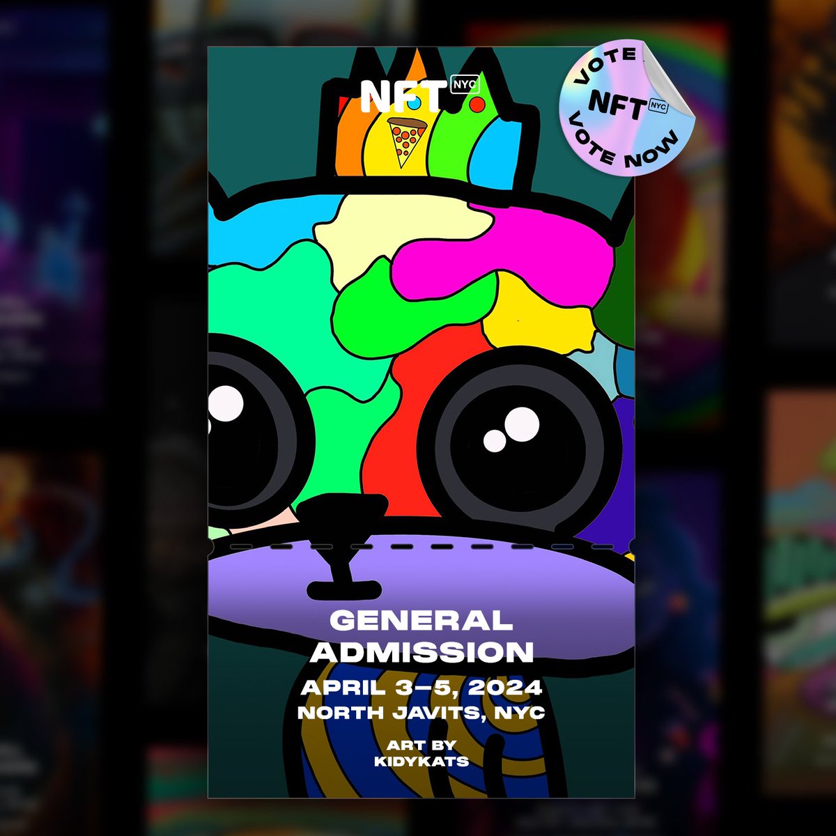 Friends! Would love if you could vote for my artwork to be featured on the NFT Tickets for #NFTNYC2024 nftnyc.tickets/vote?tkt=19211…