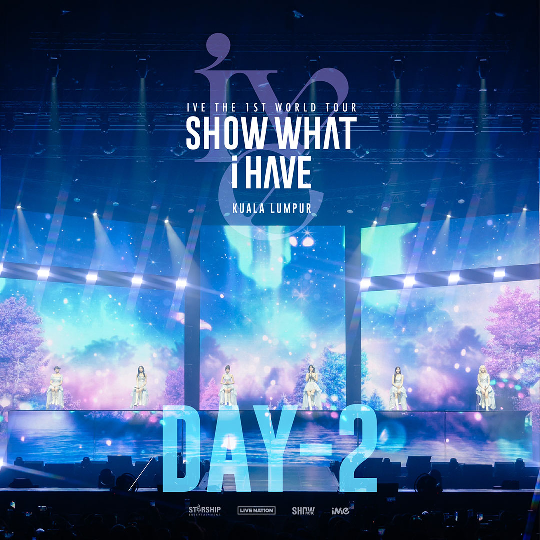 IVE THE 1ST WORLD TOUR <SHOW WHAT I HAVE> IN KUALA LUMPUR Two more days to go! Get ready to witness the magic of IVE on the stage in Kuala Lumpur. The anticipation is real; we can't wait to share this excitement with all DIVE! #IVE #아이브 #アイヴ #SHOW_WHAT_I_HAVE_IN_KL #iMeMY
