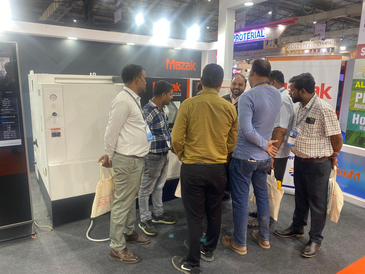 MazakIndia's tweet photo. Mazak team forging strong partnerships at TAGMA 2024 for innovative solutions ahead at the Bombay Exhibition Centre, Goregaon, Mumbai. Let's revolutionize machining together!

#TAGMA2024 #TAGMA #Mazak #MazakIndia #CuttingEdgeMachines #HighSpeed #HighAccuracy https://t.co/ssFHP9FkBN