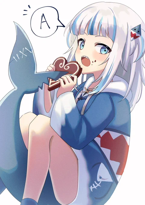 #gawrtこれは去年描いたバレンタインぐらちゃん 
