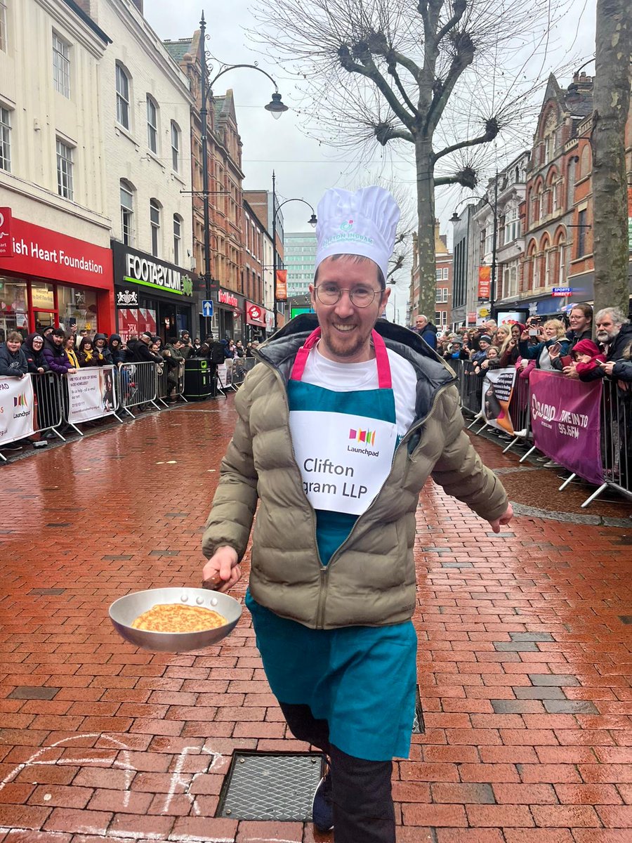 Our team of legal champions had a flippin' great time at the <a href="/Launchpad_RDG/">Launchpad Reading</a> Pancake race on Tuesday. And while they didn't win, we are egg-straordinarily proud of their efforts representing CI for such a great cause! #PancakeDay #charity