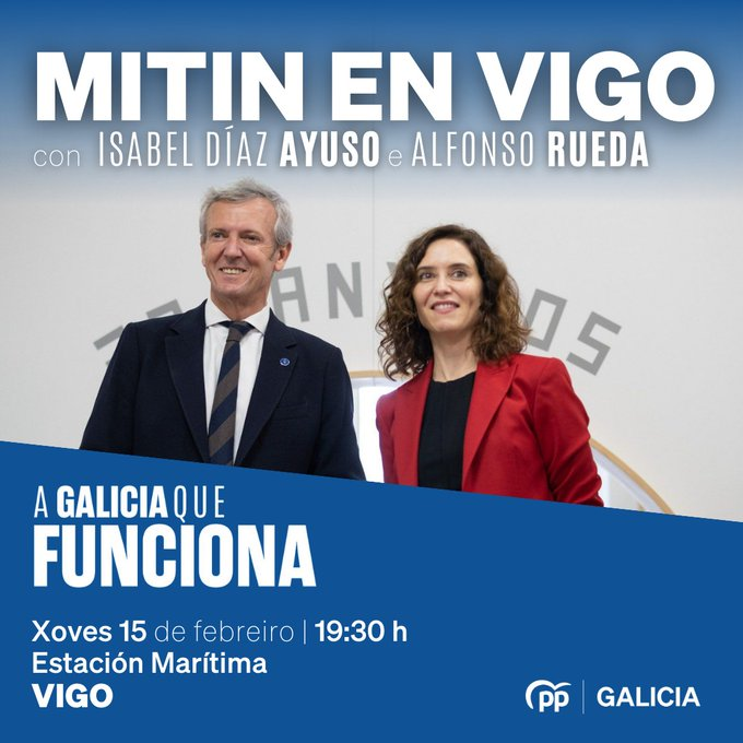 Votaremos
#GaliciaFunciona 
#GaliciaRueda