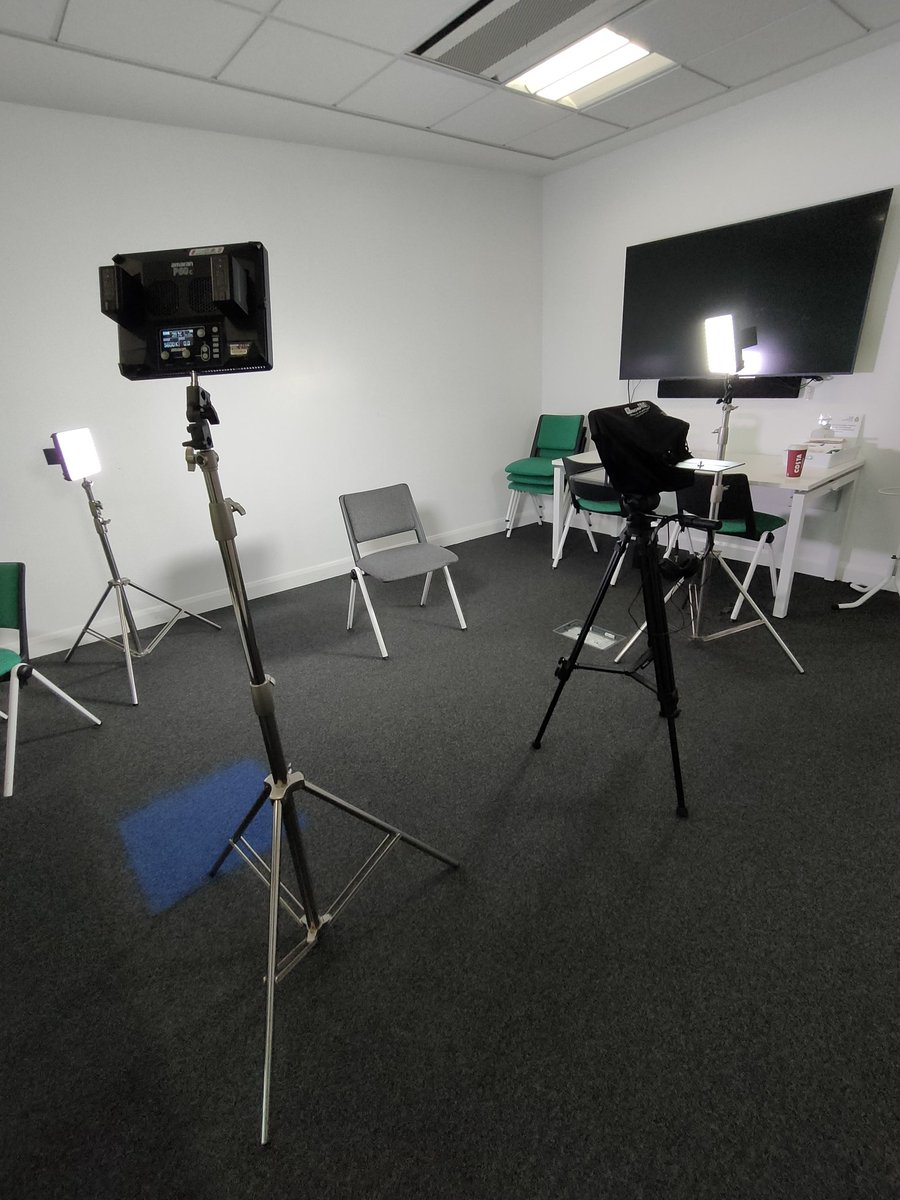 Behind the scenes shot of filming today, using the new autocue for the first time! #nwas #edtech <a href="/DuddleJonathan/">Jonathan Duddle</a> <a href="/OmarAboo2/">Omar Aboo</a>
