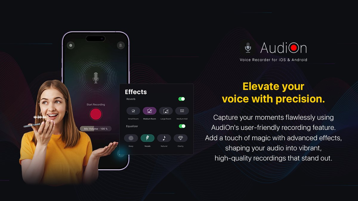 Unleash your creativity with AudiOn! Record with clarity, enhance with effects, and craft your perfect sonic masterpiece. #AudiOn #AudioMagic

#recording #voice #voiceacting #voiceover #podcast