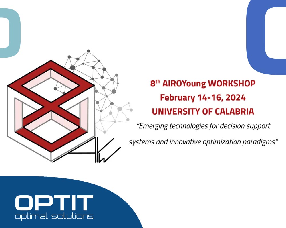 OptitSrl's tweet image. Dove prende forma il futuro della Decision Science, lì ci troverete. Workshop @AIROYoung, EURO Practitioners&apos; Forum, conferenza EURO Copenhagen, Optimization and Decision Science (ODS) 2024 #Optit #DecisionScience #RicercaOperativa #Innovazione #OR #8AYW
bit.ly/3OOKPsH