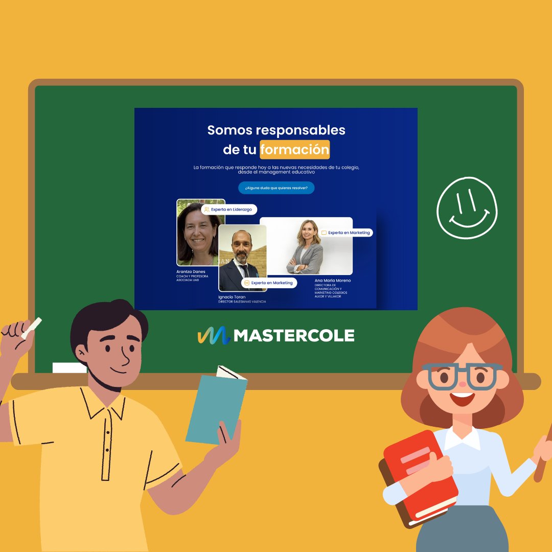 somosmastercole's tweet photo. ¿Conoces las últimas tendencias educativas? Mantente a la vanguardia con nuestra formación
Entra en nuestra web y descubre nuestros Cursos Abiertos, si por el contrario, necesitas una formación a medida escríbenos a info@mastercole.com y te ayudaremos 🙂
https://t.co/9d2mieTLJu https://t.co/JwF162AaKS