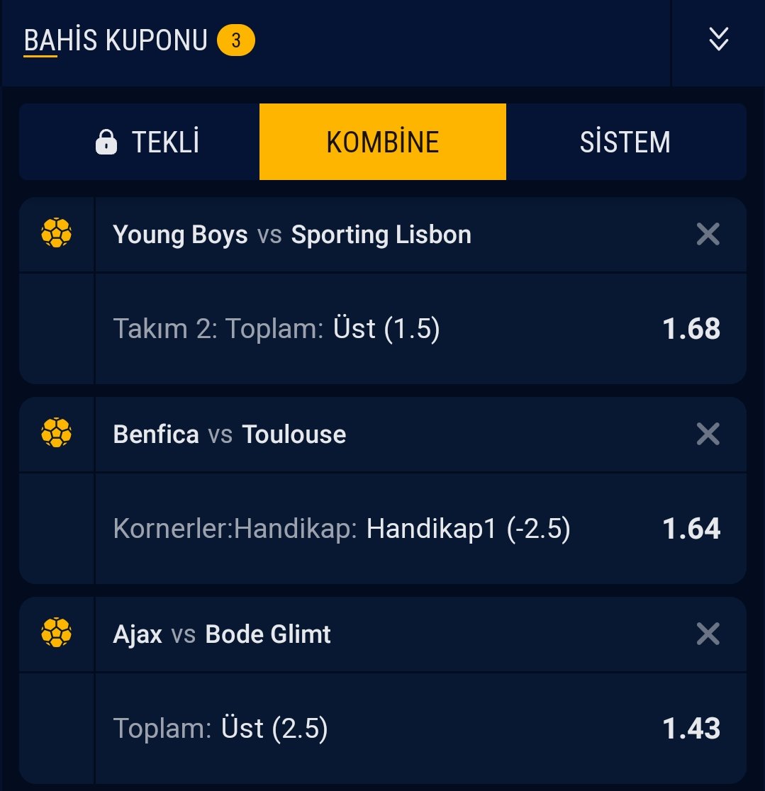 Günün kuponu 🔥

Bol şanslar 🤞

🎁 Kazanırsa 3 kişiye 750 ₺  🎁