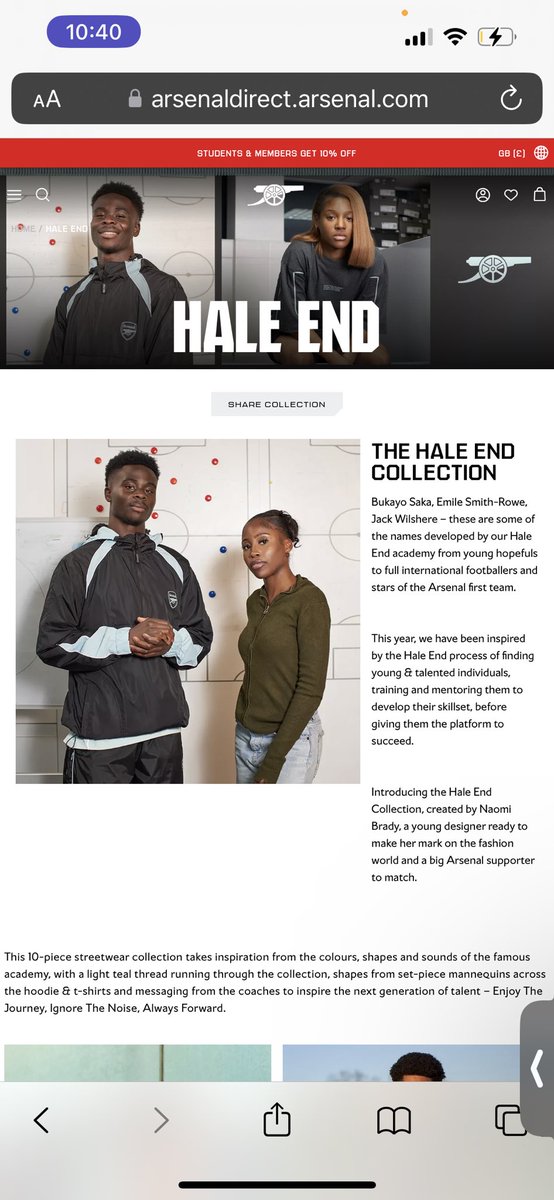 NAETHEDESIGNR's tweet photo. A dream collaboration with @arsenal, inspired by Hale End academy. 🥹

It still feels surreal, a club I grew up supporting I have designed a collection for. Worn by @bukayosaka87 ⚽️

Available now 🛍️ https://t.co/tXsz2rVII3 https://t.co/aZqoT031kS