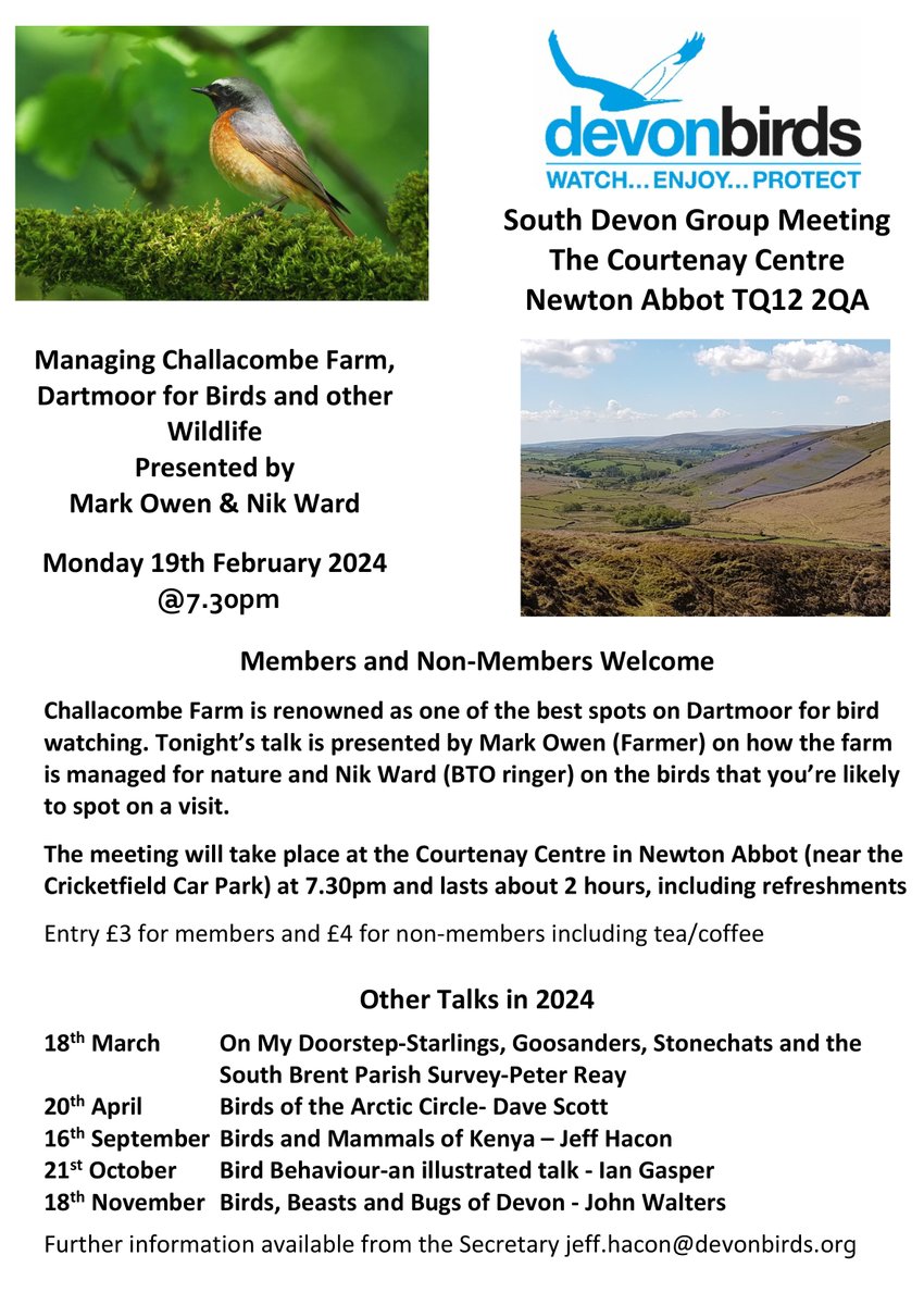 clennonvalley's tweet image. This should be a very interesting talk by Nik Ward and Mark Owen on Challacombe Farm, Dartmoor on Monday 19th February at the Courtney Centre Newton Abbot..