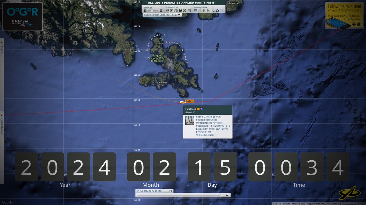 @gcodinad @oceangloberace @DGTM_Chile @Meteo_Wave @Meteoclick @FarosLos @Gardien2Phare @lightphotosnet @marconannini @flashjessica The last boat in the #OceanGlobeRace fleet safely passed the #CapeHorn #lighthouse last night. Well done 💪

Special thanks to @gcodinad and Sgt José Luarte for sharing photos taken at the lighthouse 🙏

#CabodeHornos #Chile

📷 by @TheOceanRace and @ricktomlinson_
🗺️ by #OGR2023