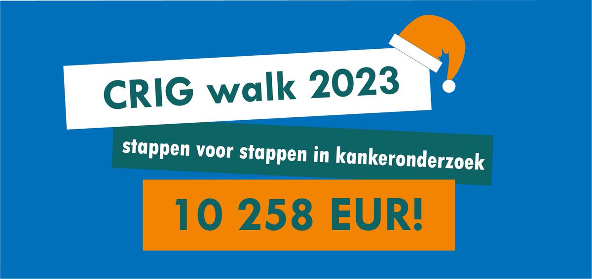 Dat CRIG walk 2023 een succes was, wisten we al. Het weer was prachtig, de wintermarkt gezellig en de opkomst met 1147 wandelaars ongezien! 🥾 Ondertussen kennen we ook de RECORDopbrengst: 10 258 EUR! 🤩  
Bedankt bedankt bedankt 🙏!