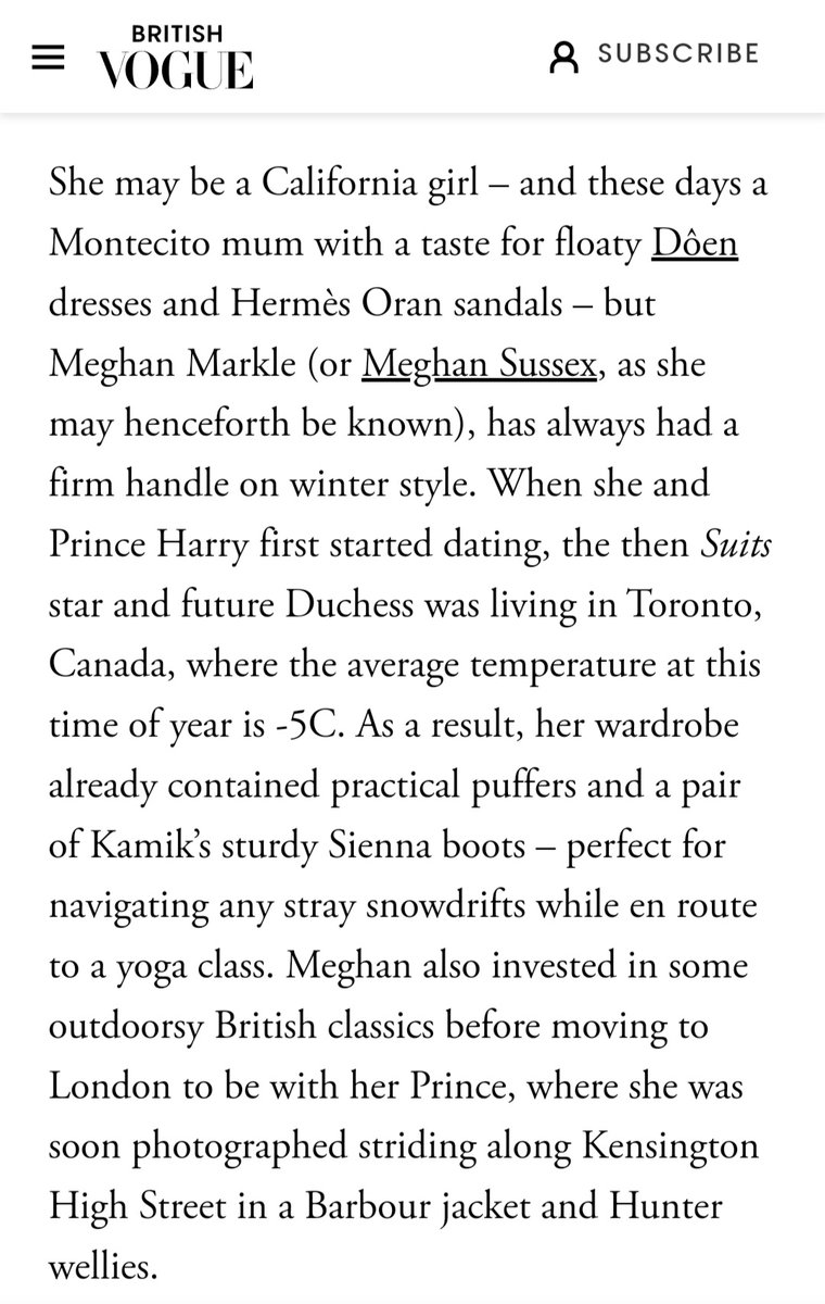 SussexSpartanMegHive🇬🇧Willy The Peg on X: Her official name: #MeghanSusex-  British Vogue!! t.coDLOwAXf5or  X