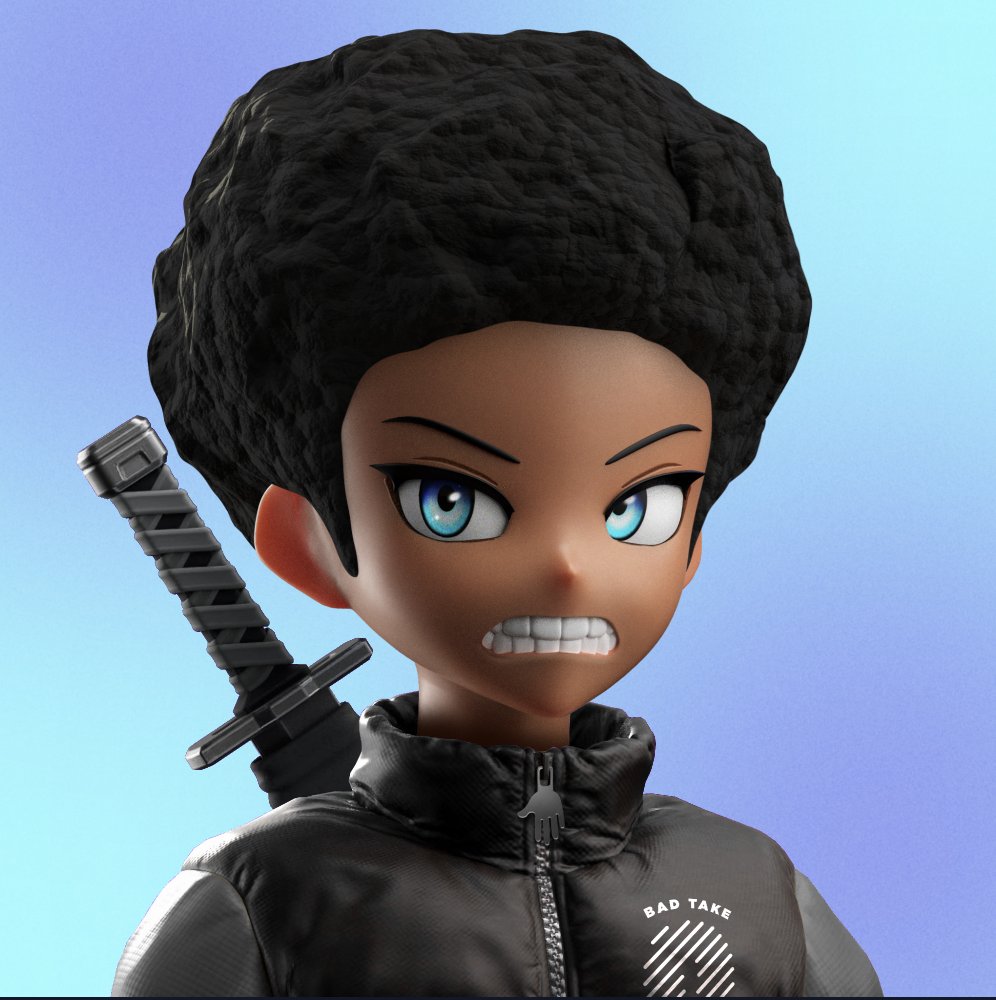 Thanks to the amazing work of <a href="/jujujayb/">Julien</a> ... 

... it's Bad Take Thursday ✋🏿 <a href="/BadTakeCrew/">Bad Take</a> 

Customize your clone at: 
clonex.eduardocruz.com/jujuyab/

<a href="/RTFKT/">RTFKT</a> <a href="/RTFKTcreators/">RTFKT Creators</a>