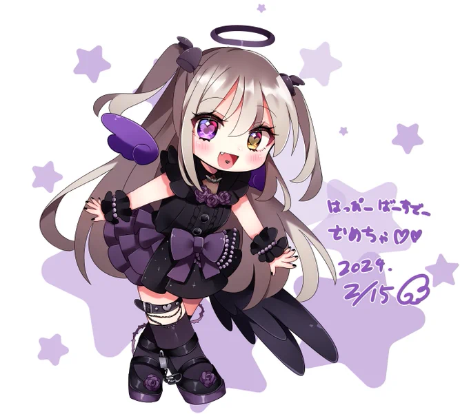 おたんとーびむめめとうううう!!!!#むめあーと#紫月むめい 