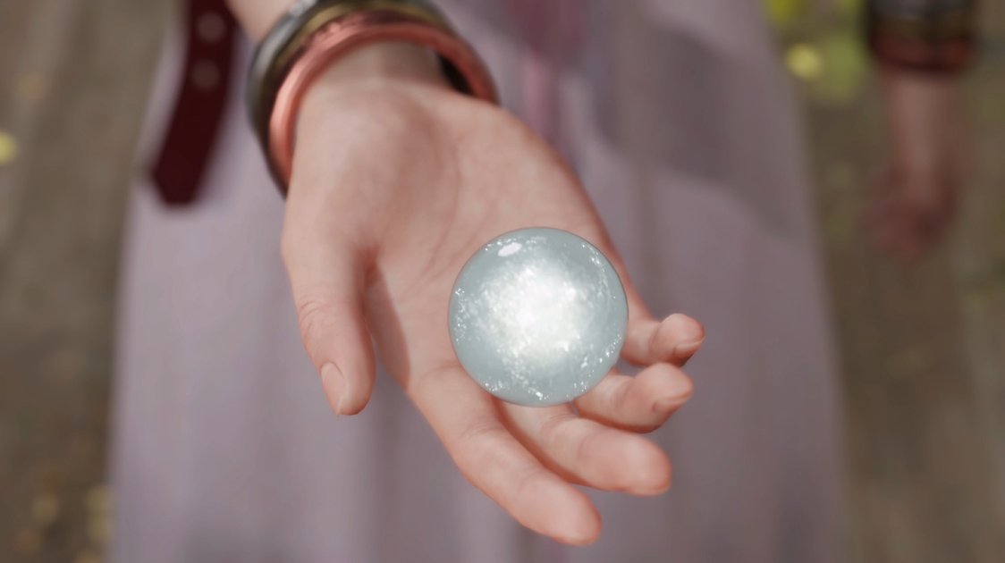 □FF7リバース白マテリア 原作の白マテリアは「願いが星に届くと淡い