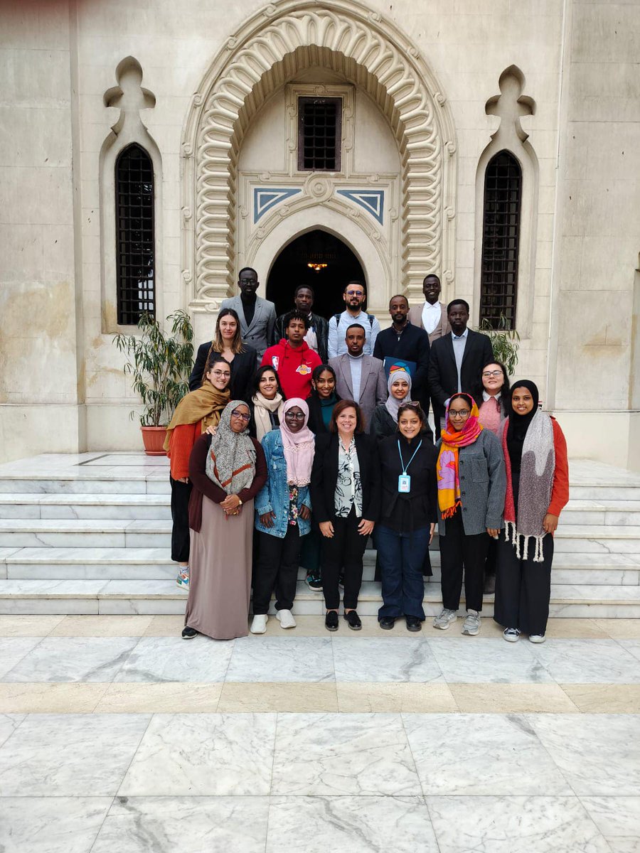 Group photo for the participants of the course “Examining the Role of Non-Governmental Organizations supporting Migrants and Refugees in the Middle East and North Africa Region” by Dr. Sara Sadek, CMRS Adjunct Professor.