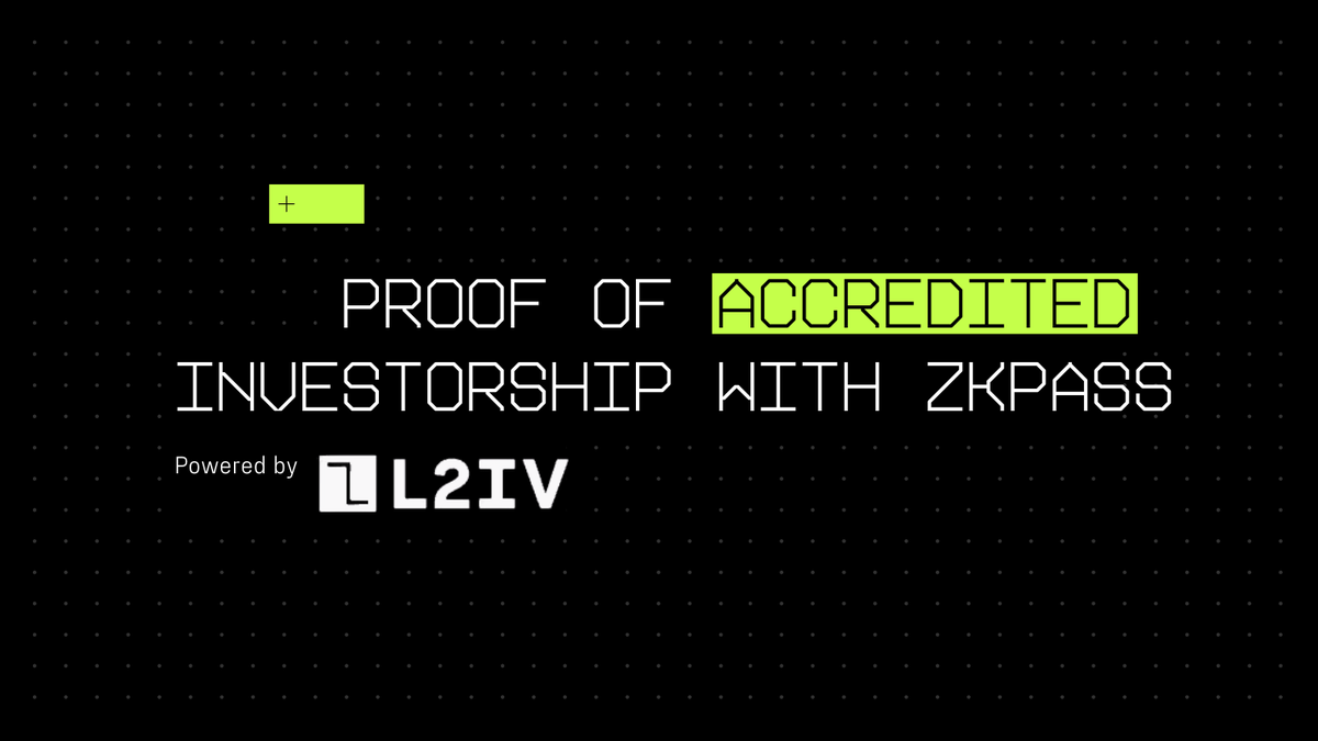 @l2iterative recently published an insightful research article titled 'Proof of Accredited Investorship with zkPass.' It's a key case of how cryptography could revolutionize people's interactions with their private data. The research introduces a straightforward method utilizing