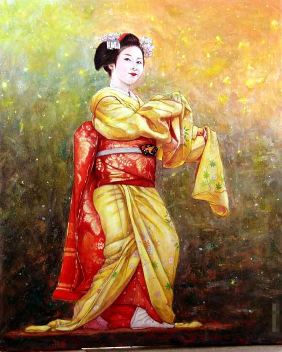 十数年前に､京都にはまっていた頃、京踊りで舞妓写した画像があった👩ところが次の年から五花街のうち祇園東を除いて全て撮影禁止‼️になったのでをどり見に行かなくなった😡当時は、舞妓ファンでした😜一回だけ京都に行くとき女装した🤗当時は画像を元に絵を描く楽しみがあった☺️懐かしいです🥰💦