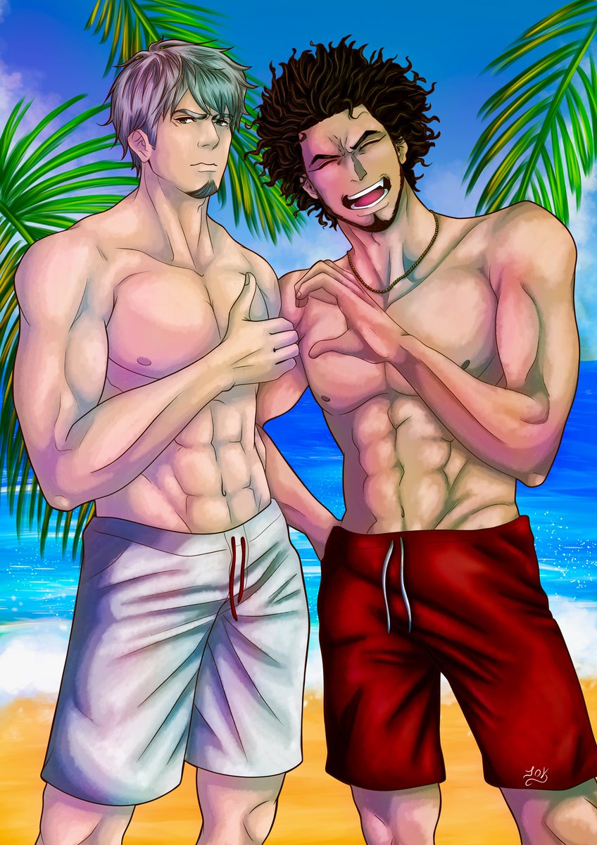 callmeladdy's tweet photo. Infinite Wealth has been so much fun. Ichiban is my favorite character ever, but having these two characters causing chaos running around Hawaii is hilarious and so much fun!
 #likeadragon @KaijiTang #likeadragoninfinitewealth #ichibankasuga #kiryukazuma https://t.co/ouCWuDSNgA