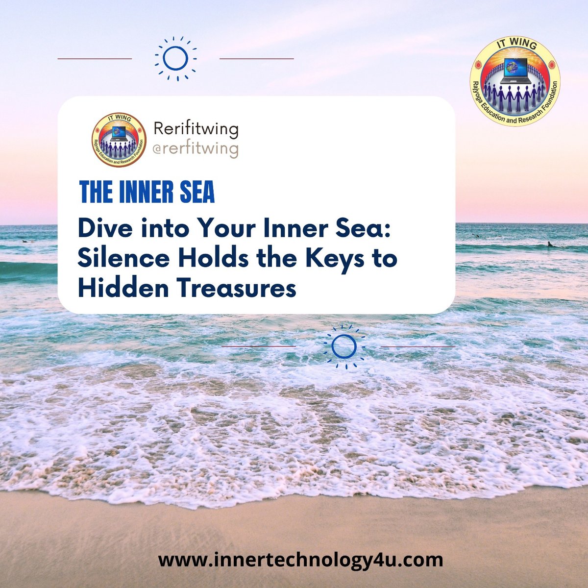 RERFITWing's tweet photo. The inner sea 
The surface  of the sea has tides and ebbs but the deep sea is always silent, still that has all the treasures hidden inside it.  The inner world of self is silent, still that has all the answers hidden inside

#season #sea #InnerEngineering #SilentLove #itwing https://t.co/wO0gtK3r0Y
