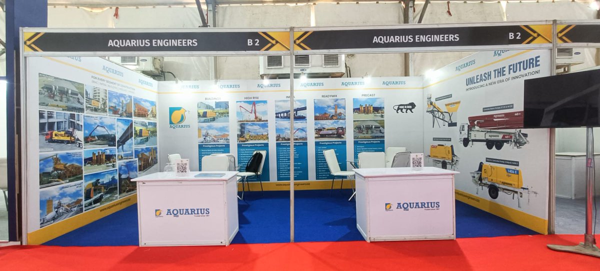 aquariusengg's tweet photo. Our stall is ready for the Odisha Buildcon International Expo 2024!
#odishabuildcon #odishaexhibition #aquariusengineers #concretepumps #aquariusbatchingplants #construction #constructionequipment #aquariusengineerspvtltd #BoomPump #newlylaunched #thinkconcretethinkaquarius https://t.co/KMjO74OlcM