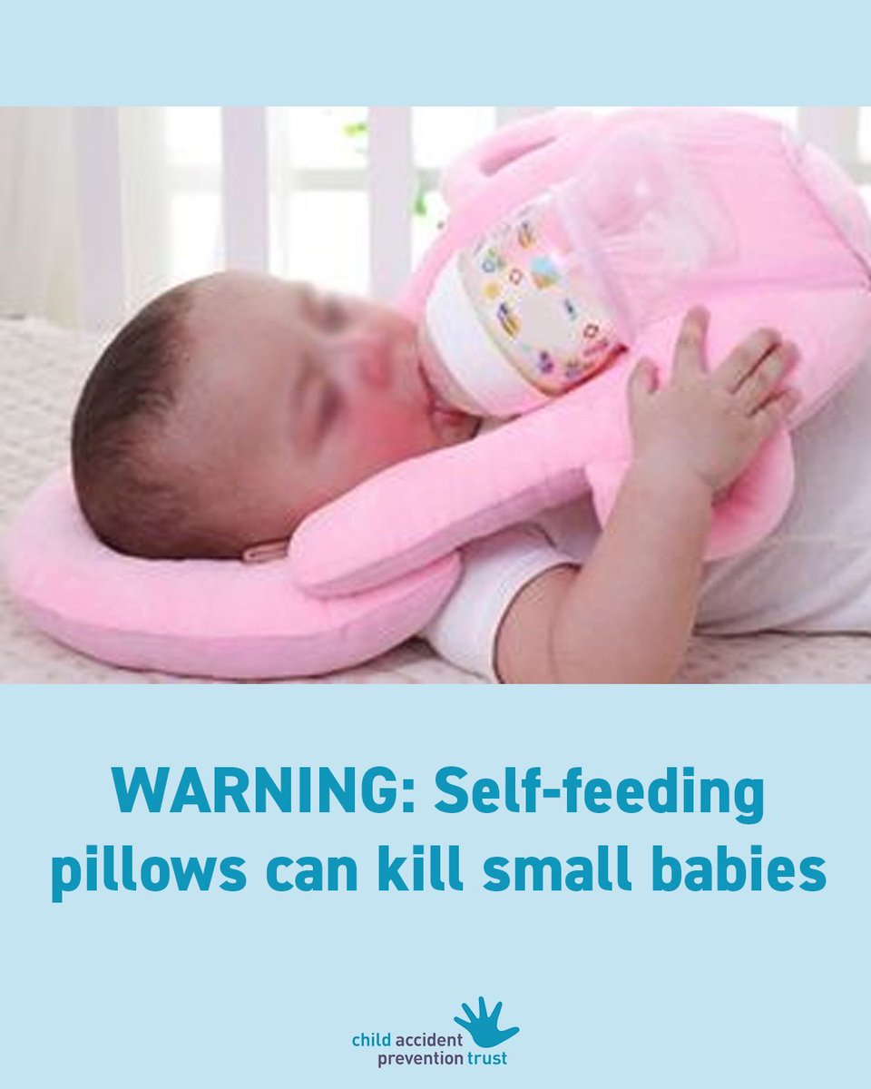 In 2022, an urgent safety alert was issued for baby self-feeding pillows. These self-feeding pillows are still available to buy in some places. But they can be deadly.

Learn more: capt.org.uk/watch-out-for-…