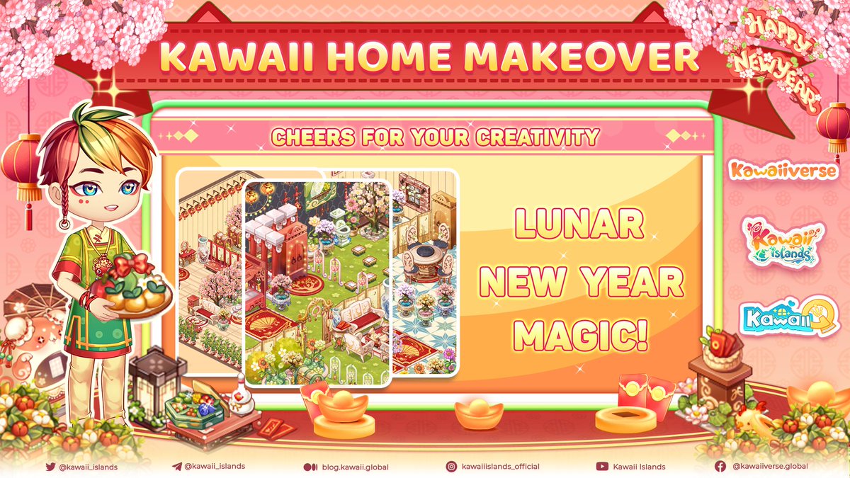 🎉 Big thanks to all who lit up the Kawaii Home Makeover Event! 🌟 Stay tuned for the Top 100 Designs reveal & see if you're a winner! 🏆 Exciting $KWT & in-game rewards await the best creations. #Kawaiiverse #Metaverse #NFT #Event #Decor