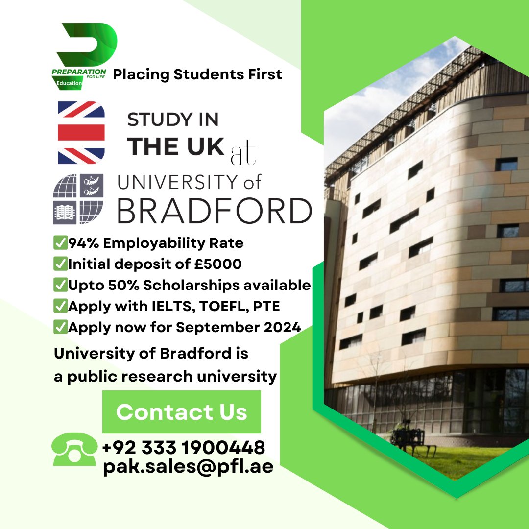 preparationfor's tweet photo. University of Bradford https://t.co/k90Npn9N9o
