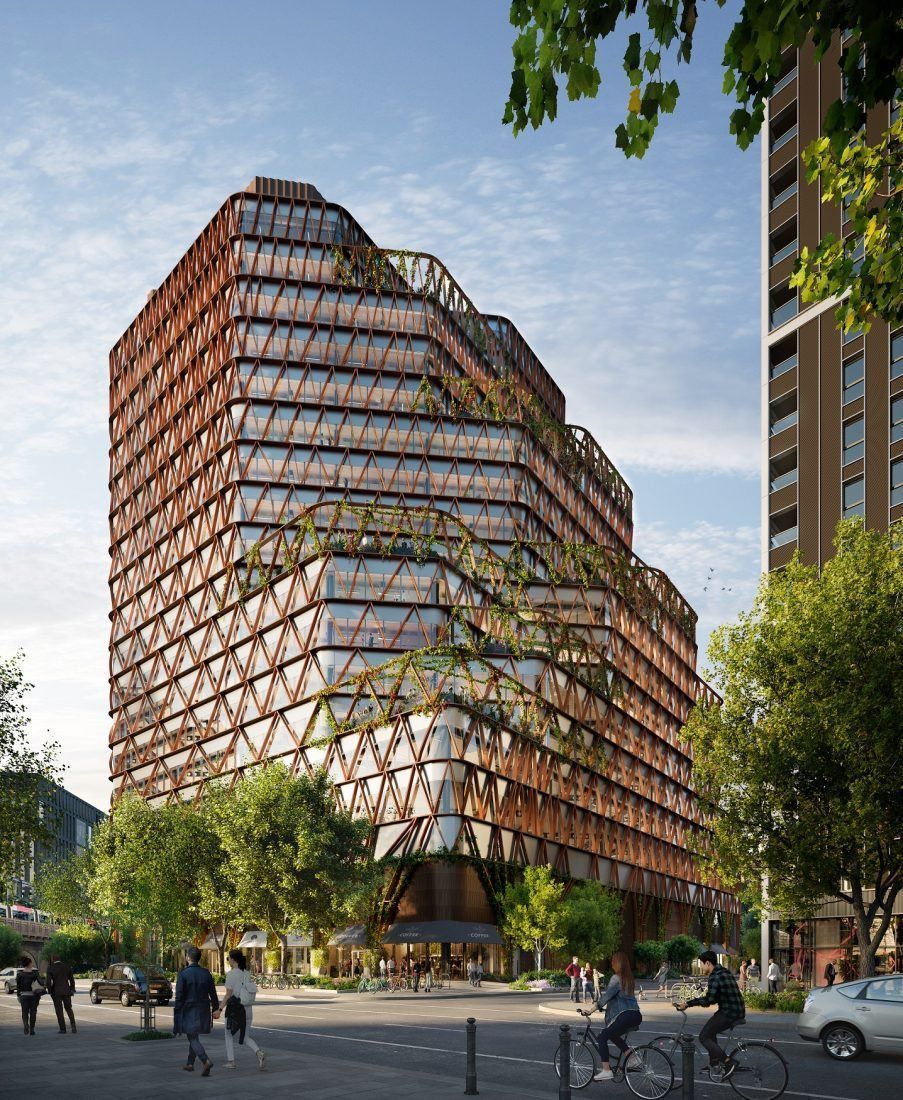 TheB1M's tweet photo. This 18-storey office development is set to be constructed in South London. Originally rejected by Southwark Council in 2022 after more than 400 formal objections, the ACME-designed scheme was approved on appeal in November 2023.

📷 ACME https://t.co/JvB5CM1Rgp